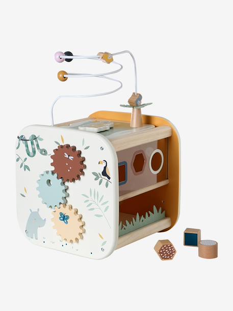 Cube multi-activités en bois FSC® Tanzanie 4 - vertbaudet enfant 