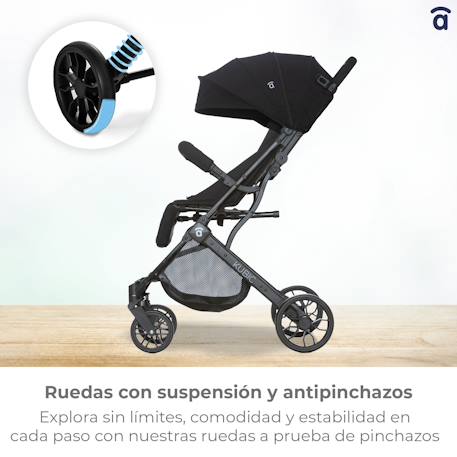 Poussette voyage légère trolley cabine Kubic 2 Gris 5 - vertbaudet enfant 