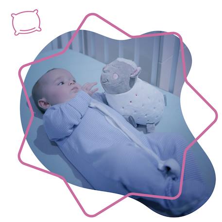 Veilleuse mouton peluche Gris 2 - vertbaudet enfant 