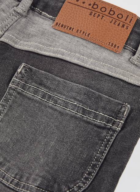Pantalon enfant denim Gris 4 - vertbaudet enfant 