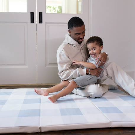Tapis de jeu Beige à carreaux+Beige à motifs+Bleu+Vert à motifs 18 - vertbaudet enfant 