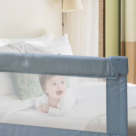 Barrière 90 cm pour lit standard Blanc+Gris 8 - vertbaudet enfant 