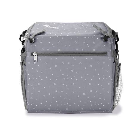 Chaise haute de voyage - sac hummus étoiles Gris+Rose 5 - vertbaudet enfant 