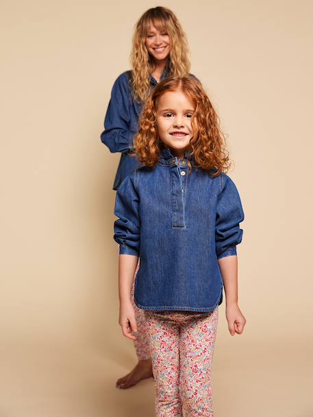 Legging fille imprimé coton bio multicolore 2 - vertbaudet enfant 