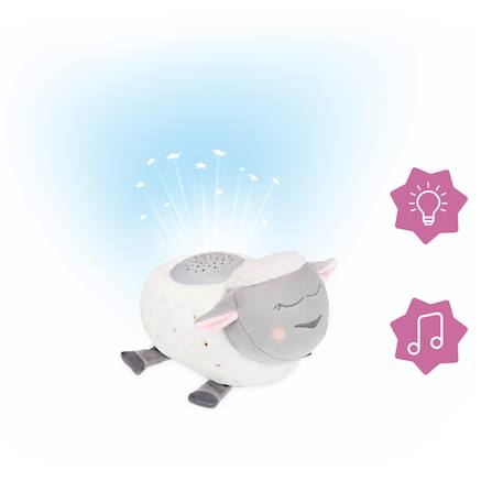 Veilleuse mouton peluche Gris 3 - vertbaudet enfant 