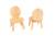 Ma première chaise ovaline  bois naturel 1-4 ans Bois naturel 3 - vertbaudet enfant 