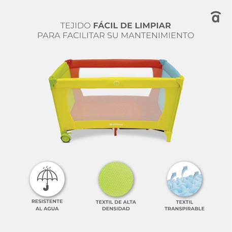 Lit Parapluie Voyage Baleares  – Pliable Compact, Léger Rose 4 - vertbaudet enfant 