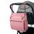 Chaise haute de voyage - sac hummus étoiles Gris+Rose 9 - vertbaudet enfant 