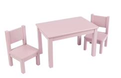 Chambre et rangement-Ensemble table et chaises enfant montessori mauve bruyère 1-4 ans
