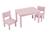 Ensemble table et chaises enfant montessori mauve bruyère 1-4 ans Mauve bruyère 1 - vertbaudet enfant 