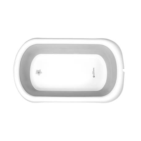 Baignoire bébé pliable et légère lucca Blanc et gris 5 - vertbaudet enfant 
