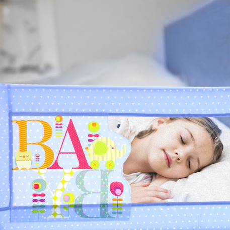 Barrière de lit 2-en-1 de 150 cm pliable Bleu clair+Tippi rose 2 - vertbaudet enfant 
