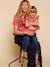 Blouse femme volant gaze Capsule mère-fille vieux rose 1 - vertbaudet enfant 