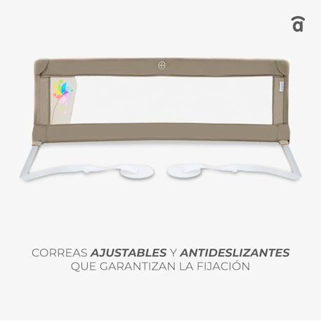 Barrière de lit 150 cm pour lit standard Beige+Blanc+Bleu+Gris+Rose 20 - vertbaudet enfant 