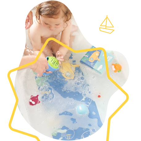 Tapis de bain témoin de température Bleu 2 - vertbaudet enfant 
