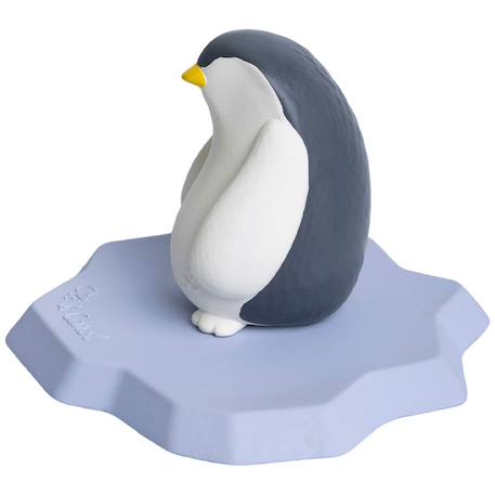 Jouet de bain bébé en caoutchouc naturel faisant aussi anneau de dentition sensoriel Blanc, bleu, noir 2 - vertbaudet enfant 