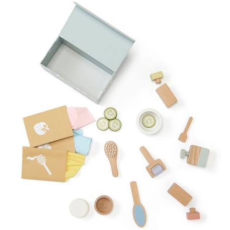 Kit spa en bois kid's hub Gris-bleu, beige, vert 3 - vertbaudet enfant 