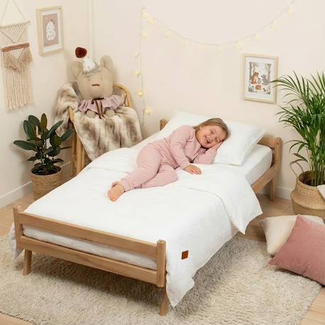 Housse de couette en gaze de coton jeanne Beige+Blanc+Blanc à pois or+Bleu+Camel+Écru+Gris clair+Rose+Terracotta+Vert de gris 10 - vertbaudet enfant 