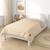 Housse de couette réversible gaze de coton & nid d'abeille Beige+Bleu+Écru+Rose 2 - vertbaudet enfant 