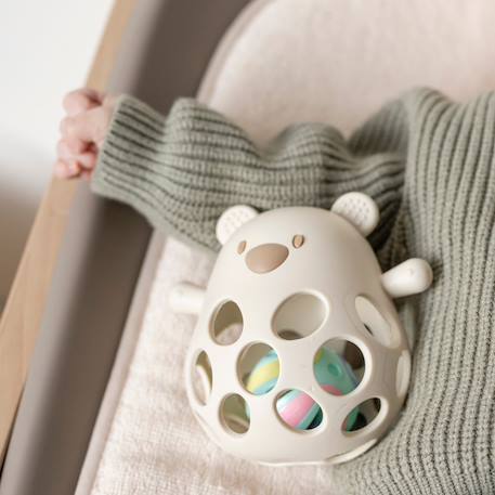 Hochet bébé avec balle et anneau de dentition Beige, vert d'eau 4 - vertbaudet enfant 