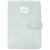 Protège carnet de santé bébé en coton biologique avec compartiments et fermeture scratch Bleu, blanc 1 - vertbaudet enfant 