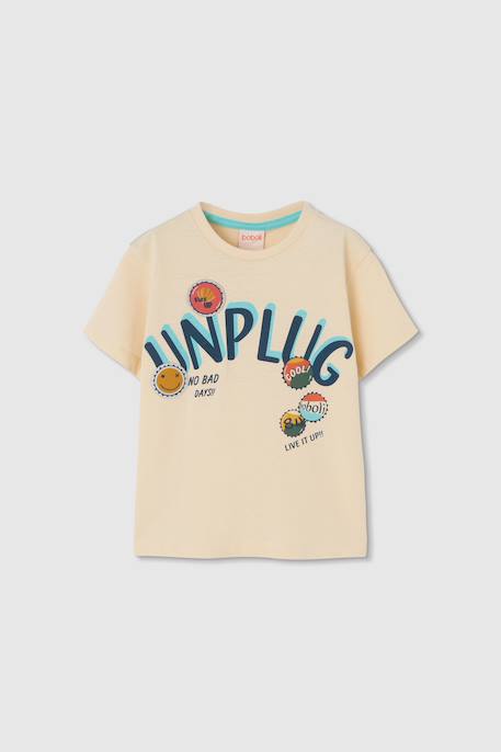 Garçon-T-shirt enfant en coton brut