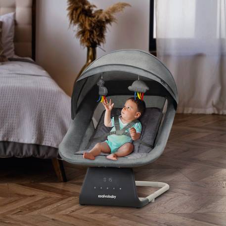 Transat Hamac avec télécommande Bali Gris 2 - vertbaudet enfant 