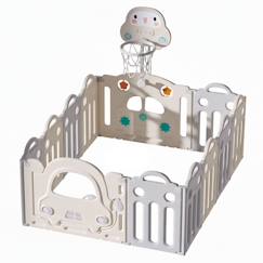 Puériculture-Parc bébé modulable avec activités Montessori