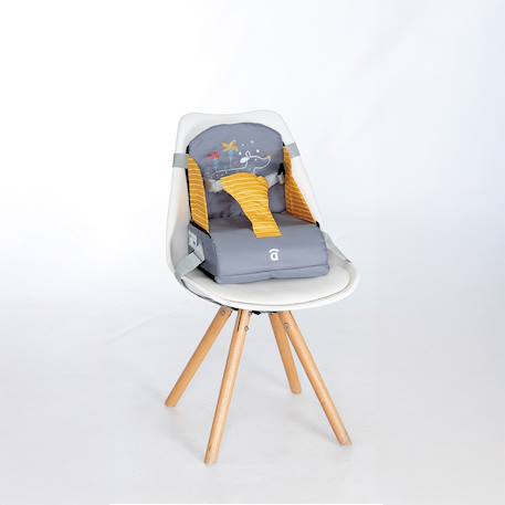 Chaise haute de voyage hérisson Beige+Gris+Vert 11 - vertbaudet enfant 