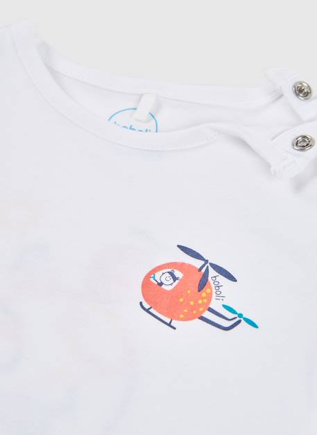 T-shirt bébé en coton Blanc 3 - vertbaudet enfant 