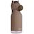 Gourde isotherme enfant avec paille en silicone et décor animal pour boissons chaudes et froides Marron, noir 1 - vertbaudet enfant 