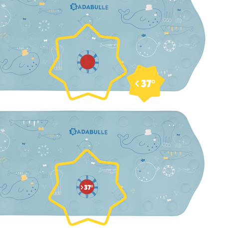 Tapis de bain xxl avec témoin de température Bleu 3 - vertbaudet enfant 