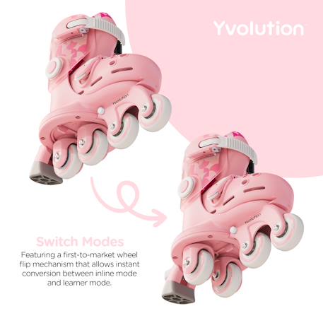 Rollers d'apprentissage twista Rose 3 - vertbaudet enfant 