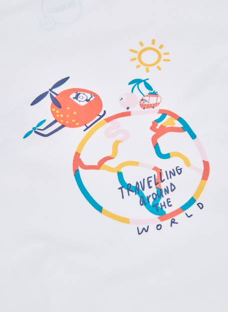 T-shirt bébé en coton Blanc 4 - vertbaudet enfant 