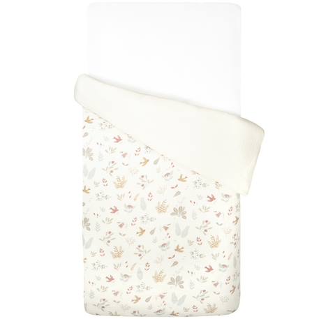Housse de couette réversible en gaze de coton aube Aube, écru 4 - vertbaudet enfant 