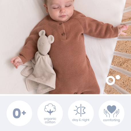 Doudou bébé you&me Beige+Rose 2 - vertbaudet enfant 