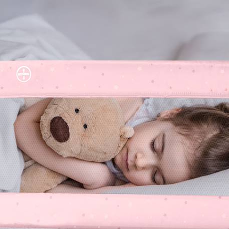 Barrière de lit 150 cm pour lit standard Beige+Blanc+Bleu+Gris+Rose 25 - vertbaudet enfant 