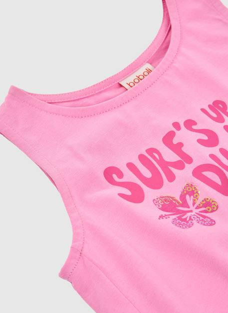 Débardeur fille en coton Rose 3 - vertbaudet enfant 