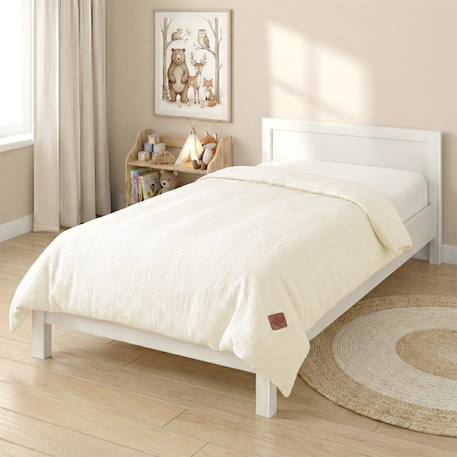 Housse de couette en gaze de coton jeanne Beige+Blanc+Blanc à pois or+Bleu+Camel+Écru+Gris clair+Rose+Terracotta+Vert de gris 30 - vertbaudet enfant 