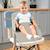 Chaise haute de voyage hérisson Beige+Gris+Vert 2 - vertbaudet enfant 