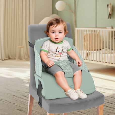 Chaise haute de voyage hérisson Beige+Gris+Vert 14 - vertbaudet enfant 