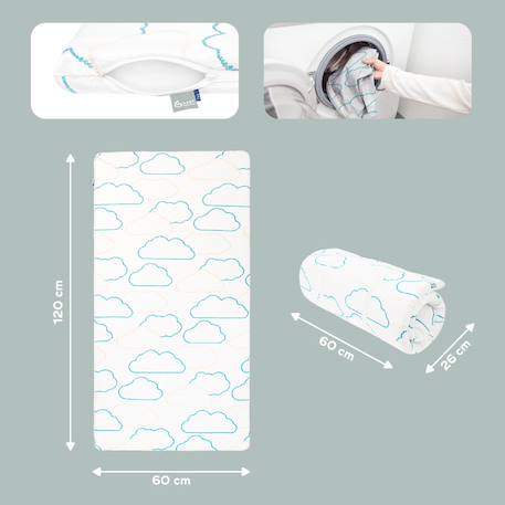 Matelas de voyage cosy'lite nomad 60 x 120cm Blanc 2 - vertbaudet enfant 