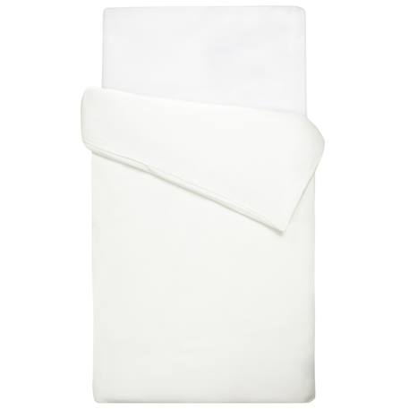 Housse de couette réversible gaze de coton & nid d'abeille Beige+Bleu+Écru+Rose 14 - vertbaudet enfant 