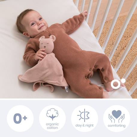 Doudou bébé you&me Beige+Rose 7 - vertbaudet enfant 