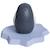 Jouet de bain bébé en caoutchouc naturel faisant aussi anneau de dentition sensoriel Blanc, bleu, noir 3 - vertbaudet enfant 