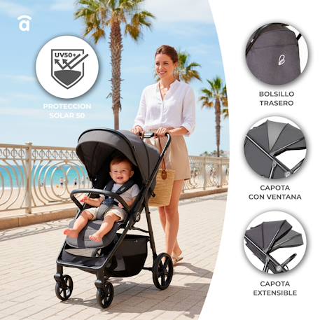 Poussette fidji Beige 3 - vertbaudet enfant 