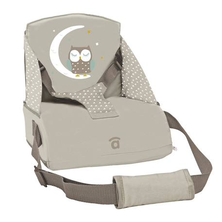 Chaise haute de voyage hérisson Beige+Gris+Vert 1 - vertbaudet enfant 