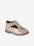 Salomé bébé cuir blanc+rose poudré 8 - vertbaudet enfant 