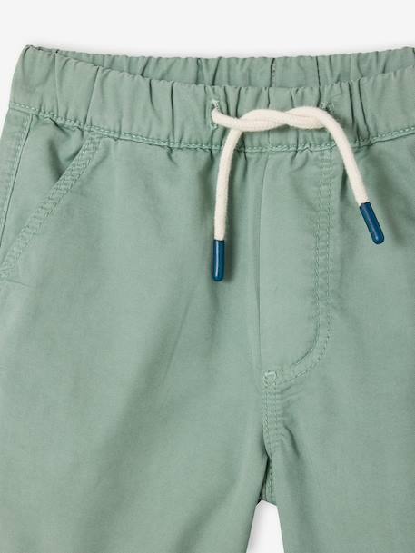 Bermuda garçon élastique bleu jean+jaune pastel+vert sapin 15 - vertbaudet enfant 
