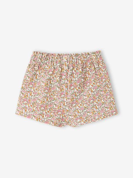 Short bébé imprimé fleuri écru 2 - vertbaudet enfant 